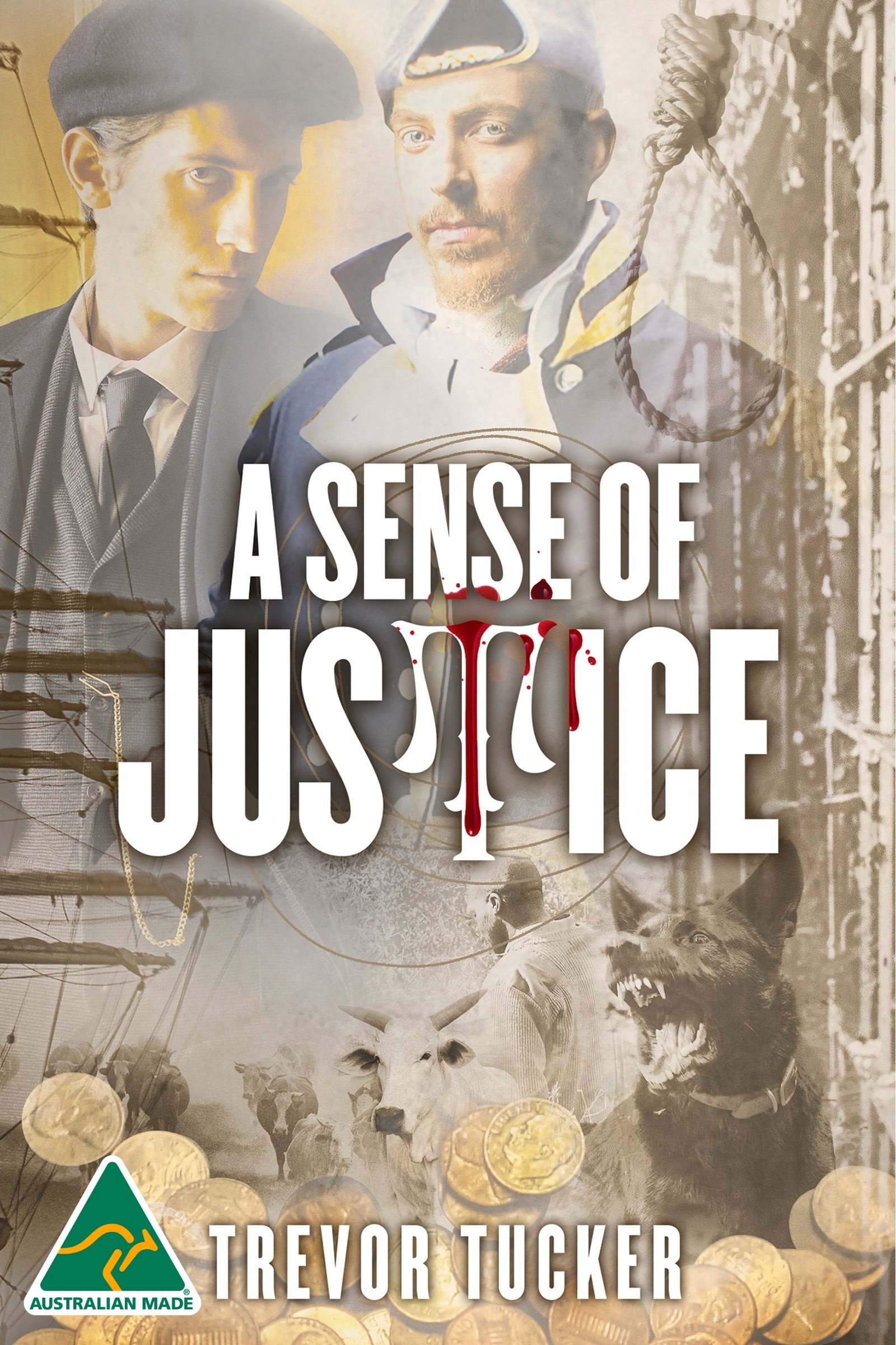 Book cover of A Sense Of Justice by Australian Author Trevor Tucker